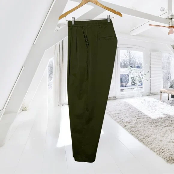 GAP Women's Army Green Trousers - High Rise - Size 18 - NWT Stretch Cotton Pants - Picture 3 of 12